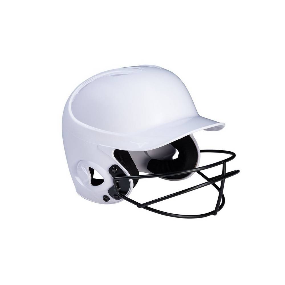 Mizuno MVP Series Solid Batting Helmet with Fastpitch Softball Mask Női Sisak Fehér OHJ105986